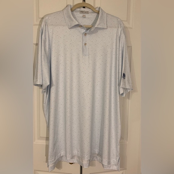 Peter Millar Other - Peter Millar Baby Blue With Corral Accents. Dri Fit Golf Polo Size XXL